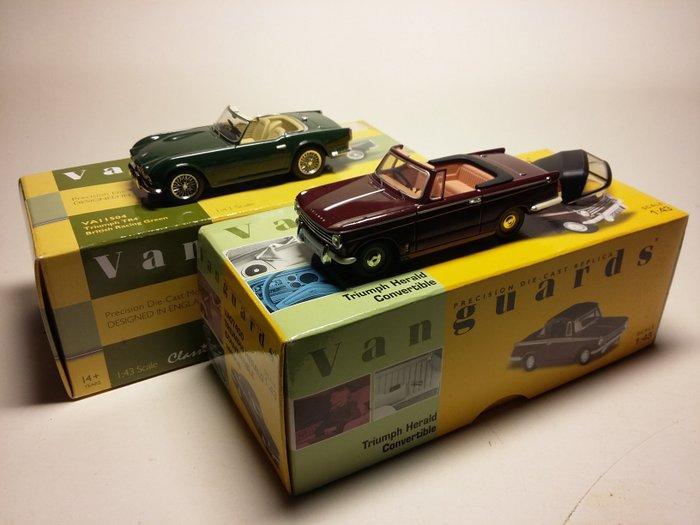 Vanguards 1:43 - Modelauto (2) - Lot 2 Triumph décapotables, Hobby en Vrije tijd, Modelauto's | 1:5 tot 1:12
