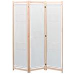 vidaXL Kamerscherm met 3 panelen 120x170x4 cm stof crème, Huis en Inrichting, Verzenden, Nieuw