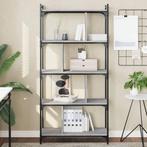 vidaXL Boekenkast 5-laags 76x32x158 cm bewerkt hout grijs, Huis en Inrichting, Verzenden, Nieuw