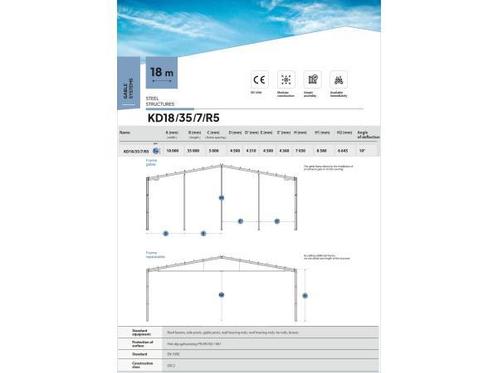 Veiling - Staalconstructie 18 x 35 mtr, Doe-het-zelf en Bouw, Metalen, Nieuw