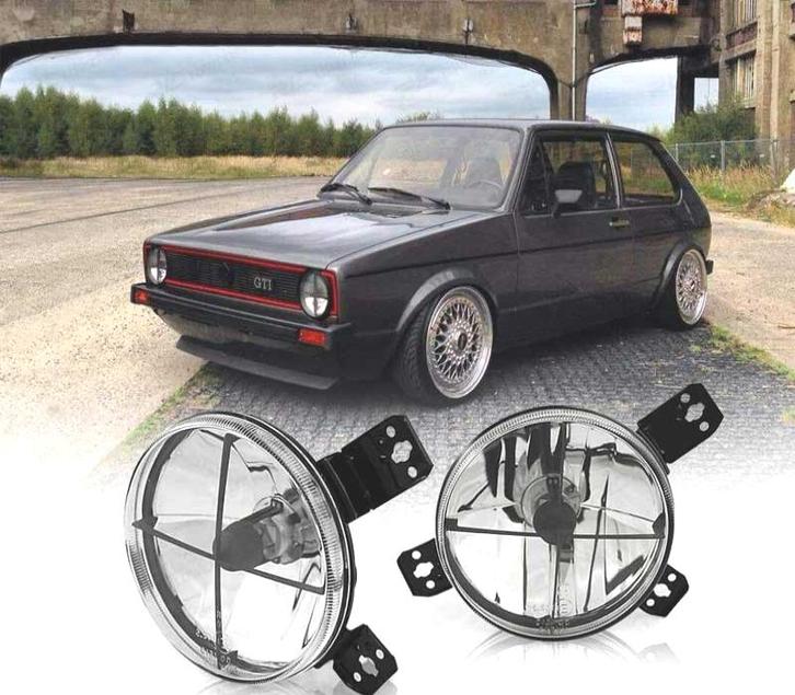 PHARES POUR VOLKSWAGEN VW GOLF MK1 74-83 CHROMÉ INTERNE, Auto-onderdelen, Verlichting, Verzenden