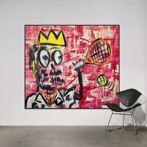 Timo Wedell (1994) - Wimbledon Like Basquiat - XXL, Antiek en Kunst, Kunst | Schilderijen | Modern