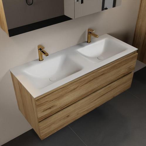 MONDIAZ AIVY 120cm badmeubel Chai, wastafel Talc solid, Doe-het-zelf en Bouw, Sanitair, Overige typen, Nieuw, Ophalen of Verzenden