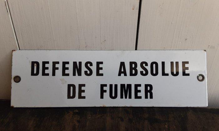 Defense absolue De Fumer - Bord - Emaille, Antiquités & Art, Antiquités | Assiettes décoratives & Carrelages