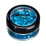Moon Glitter Holographic Glitter Shapes Blue 3g, Verzenden
