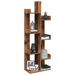 vidaXL Boekenkast 48x25,5x140 cm bewerkt hout oud, Huis en Inrichting, Kasten | Boekenkasten, Verzenden, Nieuw