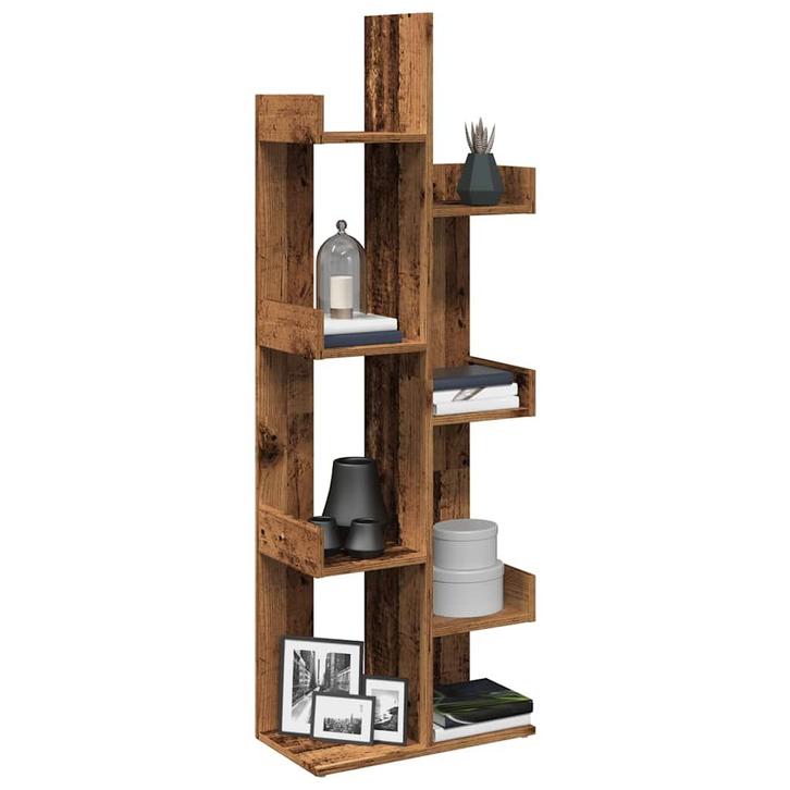 vidaXL Boekenkast 48x25,5x140 cm bewerkt hout oud, Huis en Inrichting, Kasten | Boekenkasten, Nieuw, Verzenden