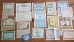 Document - 15 Originele historische Spaanse aandelen en