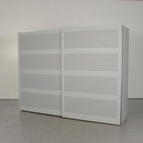 Akoestische Schuifdeurkast	Lensvelt - Grijs - 153 x 202 cm, Huis en Inrichting, Kasten | Roldeurkasten en Archiefkasten, Gebruikt