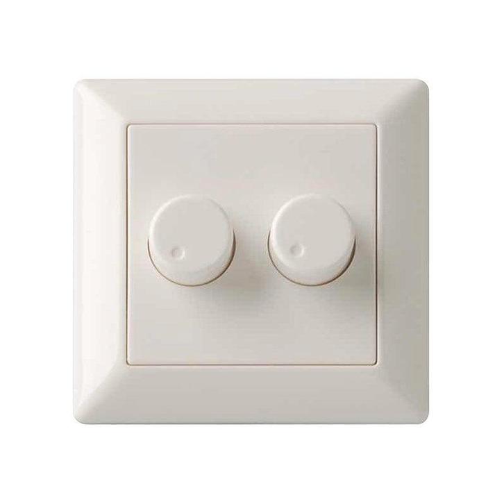 Witte Plastic Afdekkingplaat Voor GIRA Duo Dimmer - 891216, Doe-het-zelf en Bouw, Elektriciteit en Kabels, Verzenden