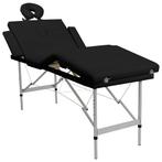 vidaXL Massagetafel met 4 zones inklapbaar aluminum frame, Verzenden, Nieuw