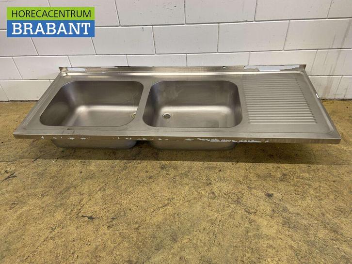 Plan de travail en acier inoxydable Double évier 180 x 70 cm, Articles professionnels, Horeca | Autre, Envoi