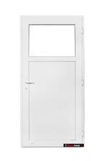 PVC Deur 98 x 200 vol paneel, 1/2 en 1/3 glas. Op stock!, Doe-het-zelf en Bouw, Deuren en Vliegenramen, 80 tot 100 cm, Nieuw, Ophalen of Verzenden