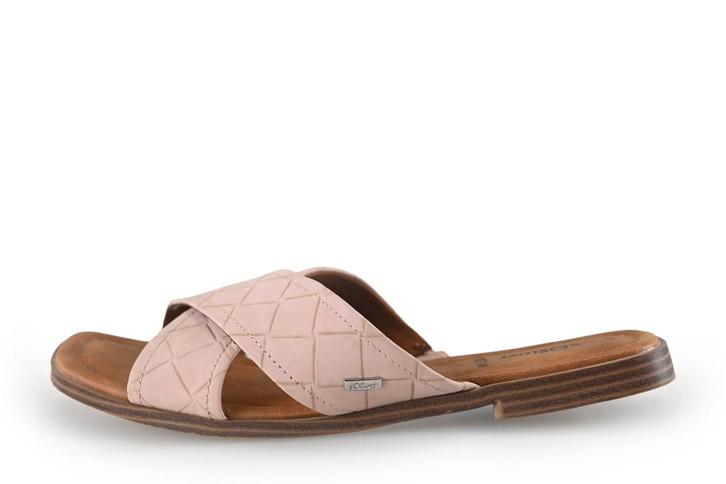 s. Oliver Slippers in maat 39 Roze | 5% extra korting, Kleding | Dames, Schoenen, Roze, Zo goed als nieuw, Slippers, Verzenden