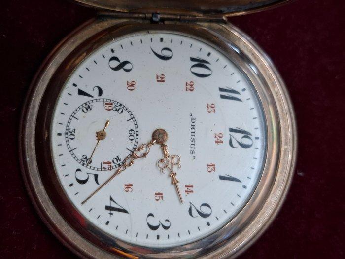 Zakhorloge Drusus - goedkleurig - verguld - dubbele deksel -, Handtassen en Accessoires, Horloges | Heren