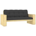 vidaXL Tuinbank met antracietkleurige kussens 179cm, Tuin en Terras, Tuinsets en Loungesets, Verzenden, Nieuw