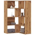 vidaXL Boekenkast 4-laags hoek 85x85x140 cm hout artisanaal, Huis en Inrichting, Kasten | Boekenkasten, Verzenden, Nieuw