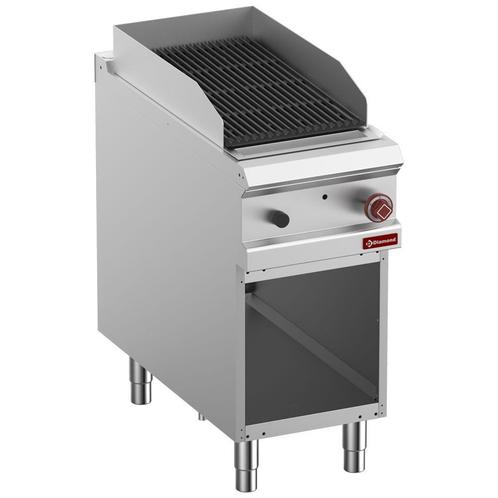 Lavasteengrill RVS op open kast gas 1/2 module grille 2, Zakelijke goederen, Horeca | Keukenapparatuur, Nieuw in verpakking, Verzenden