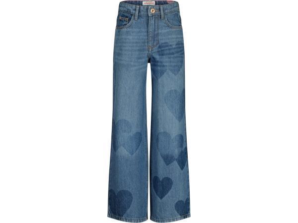 Veiling - Vingino Cassie Heart Meisjes Jeans - Old Vintage m, Enfants & Bébés, Vêtements enfant | Taille 140