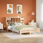 vidaXL Bed met boekenkast zonder matras massief grenenhout, Huis en Inrichting, Slaapkamer | Bedden, Verzenden, Nieuw