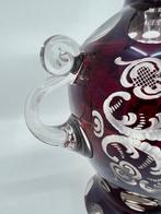 Bohemian - Vase - Rouge rubis - Cristal - processus de, Antiek en Kunst, Antiek | Glaswerk en Kristal