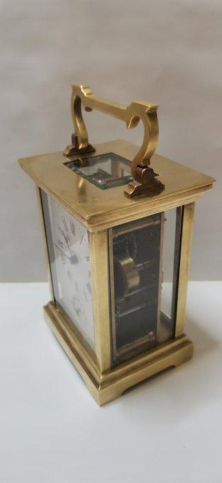 Pendulette de voyage, Réveil - Laiton - Bronze - Verre - beschikbaar voor biedingen