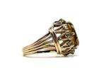 Ring - 18 karaat Roségoud - 8.20ct. tw. Citrien - Diamant, Nieuw