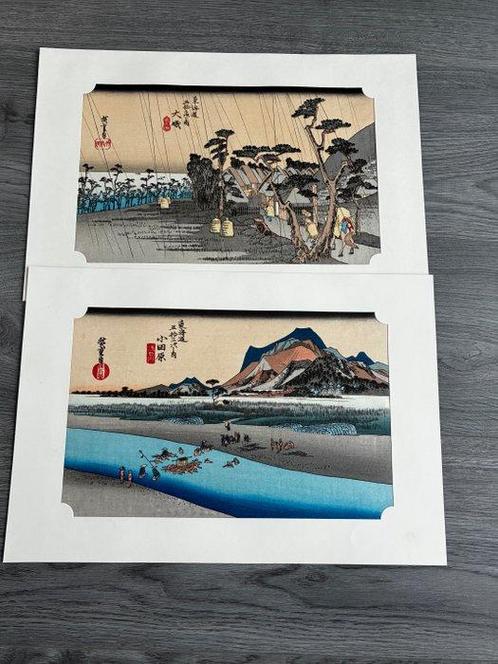 2 artworks from Tkaid Gojsan-tsugi  - Utagawa, Antiek en Kunst, Antiek | Overige Antiek