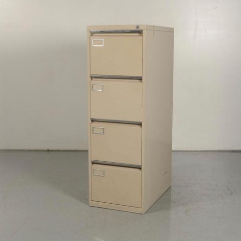 Dossierkast Officenow - Crème - 135 x 44 cm - 4 laden, Huis en Inrichting, Kasten | Roldeurkasten en Archiefkasten, Gebruikt, Ophalen of Verzenden
