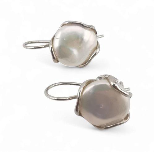 Parel - Argentum 925 - Oorbellen - Gemaakt in Italië, Antiek en Kunst, Curiosa en Brocante