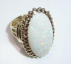 Ring - 14 karaat Geel goud - 10.30ct. tw. Opaal - Maat 53 is, Handtassen en Accessoires, Ringen, Nieuw