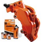 Foliatec Remklauwlakset | flame oranje | 3 Komponenten, Verzenden