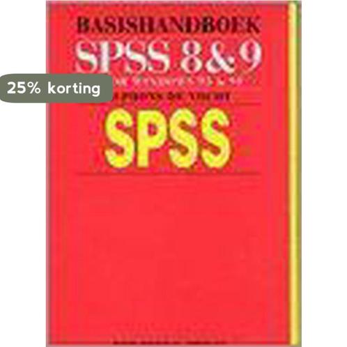 SPSS 8 & 9 (basishandboek) 9789055480951 A. de Vocht, Boeken, Informatica en Computer, Zo goed als nieuw, Verzenden