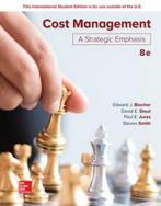 ISE Cost Management: A Strategic Emphasis 9781260091724, Boeken, Verzenden, Gelezen, Edward Blocher