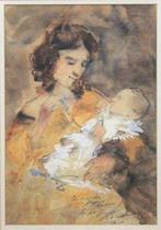 Simon Willem Maris (1873-1935) - Moeder en kind, Antiek en Kunst, Kunst | Schilderijen | Klassiek