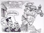 Pentekening Amerika - Hervorming van de campagnefinanciering, Antiek en Kunst, Kunst | Tekeningen en Fotografie, Verzenden