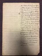 manoscript - Manoscritto originale del 1754 – Documento, Collections