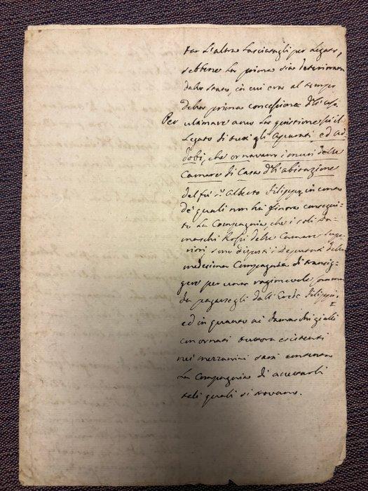 manoscript - Manoscritto originale del 1754 – Documento, Collections, Cinéma & Télévision