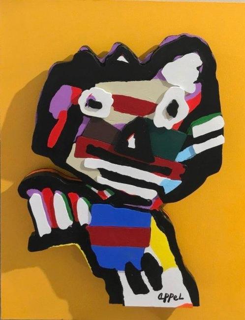 Karel Appel (1921-2006) - Face, Antiek en Kunst, Kunst | Schilderijen | Modern