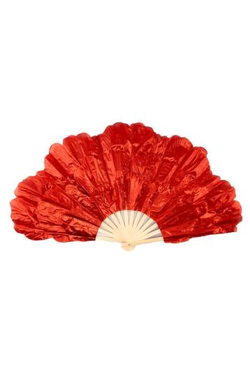 Waaier Rood Bloem Fleurig Flower Rode Fan Handwaaier Vouwwaa beschikbaar voor biedingen
