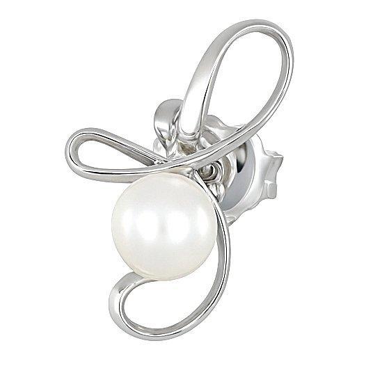 Oorbellen - 18 karaat Witgoud - Parel, Bijoux, Sacs & Beauté, Boucles d'oreilles