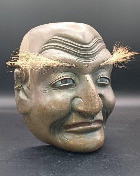 Mask - Hout - Meiji periode (1868-1912) - Zeer expressief, Antiek en Kunst, Antiek | Overige Antiek