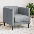 vidaXL Fauteuil gris clair tissu, Verzenden