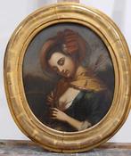 Franse school (XIX) - Retrato de dama - NO RESERVE, Antiek en Kunst