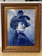 Carreau - Delfsblauwe Tegeltableau- met afbeelding