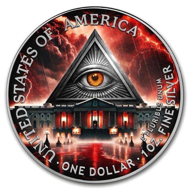 Verenigde Staten. 1 Dollar 2024 1 oz American Silver Eagle, Timbres & Monnaies, Métaux nobles & Lingots