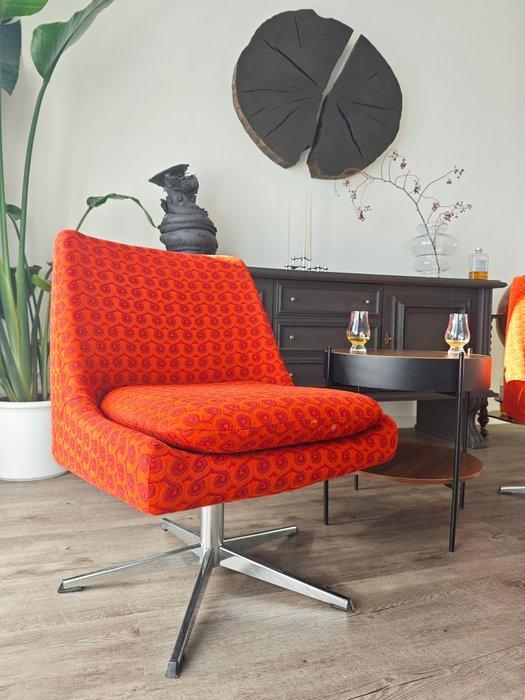 Chaise longue - Coton, Métal - Deux fauteuils lounge, Antiek en Kunst, Kunst | Designobjecten