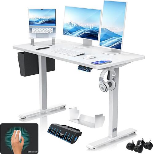 KESSER® In hoogte verstelbaar bureau elektrisch 120 cm x 60, Huis en Inrichting, Woonaccessoires | Overige, Verzenden