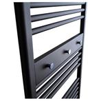 Handdoekhouder Paneel Sanicare 52x9x3 cm Zwart Met 3 Chromen, Ophalen of Verzenden, Nieuw, Chroom, Overige typen