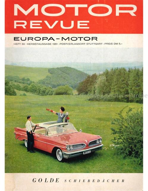 1961 MOTOR REVUE MAGAZINE DUITS, Livres, Autos | Brochures & Magazines